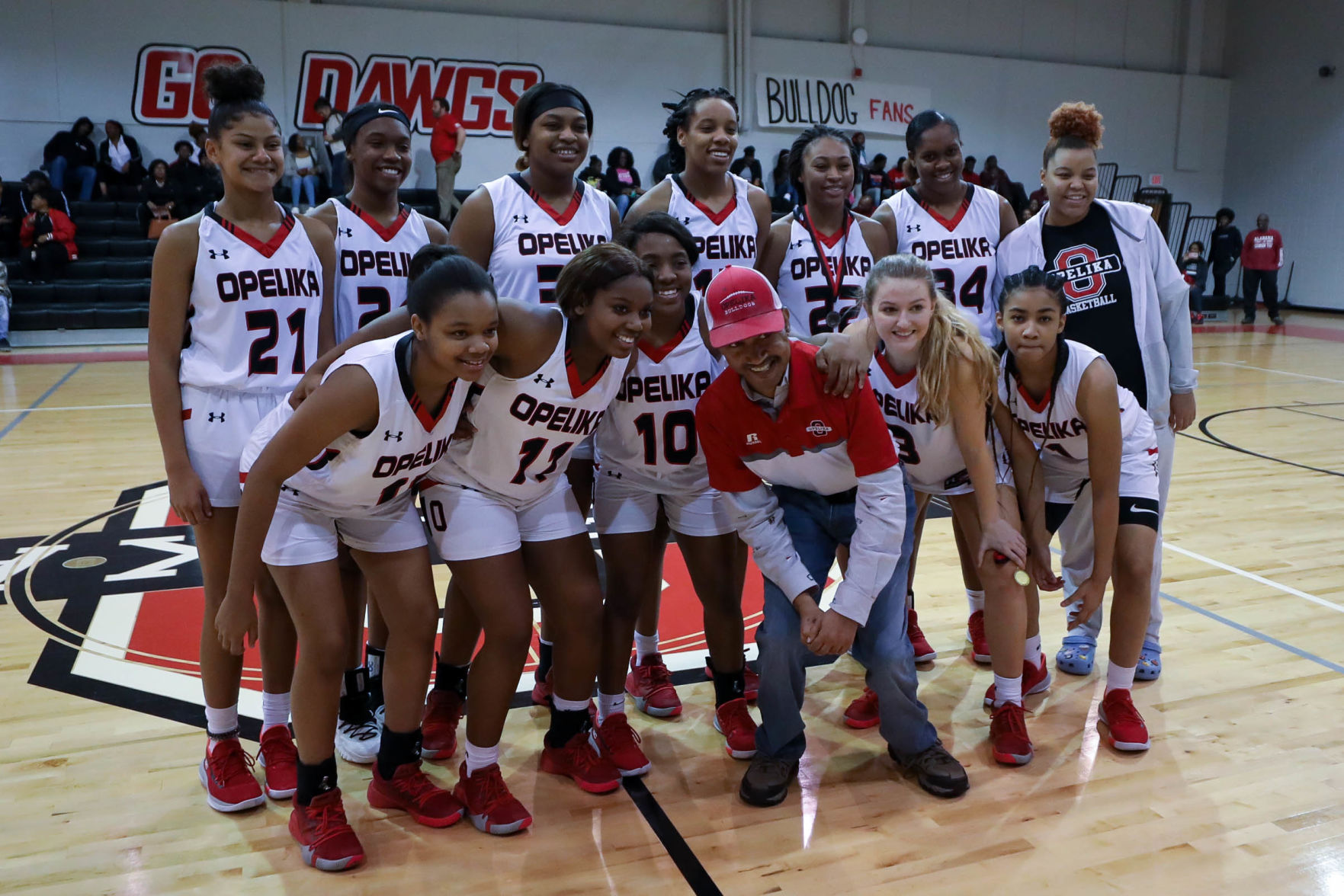 Opelika vs. Russell County Area 6-6A girls high school basketball